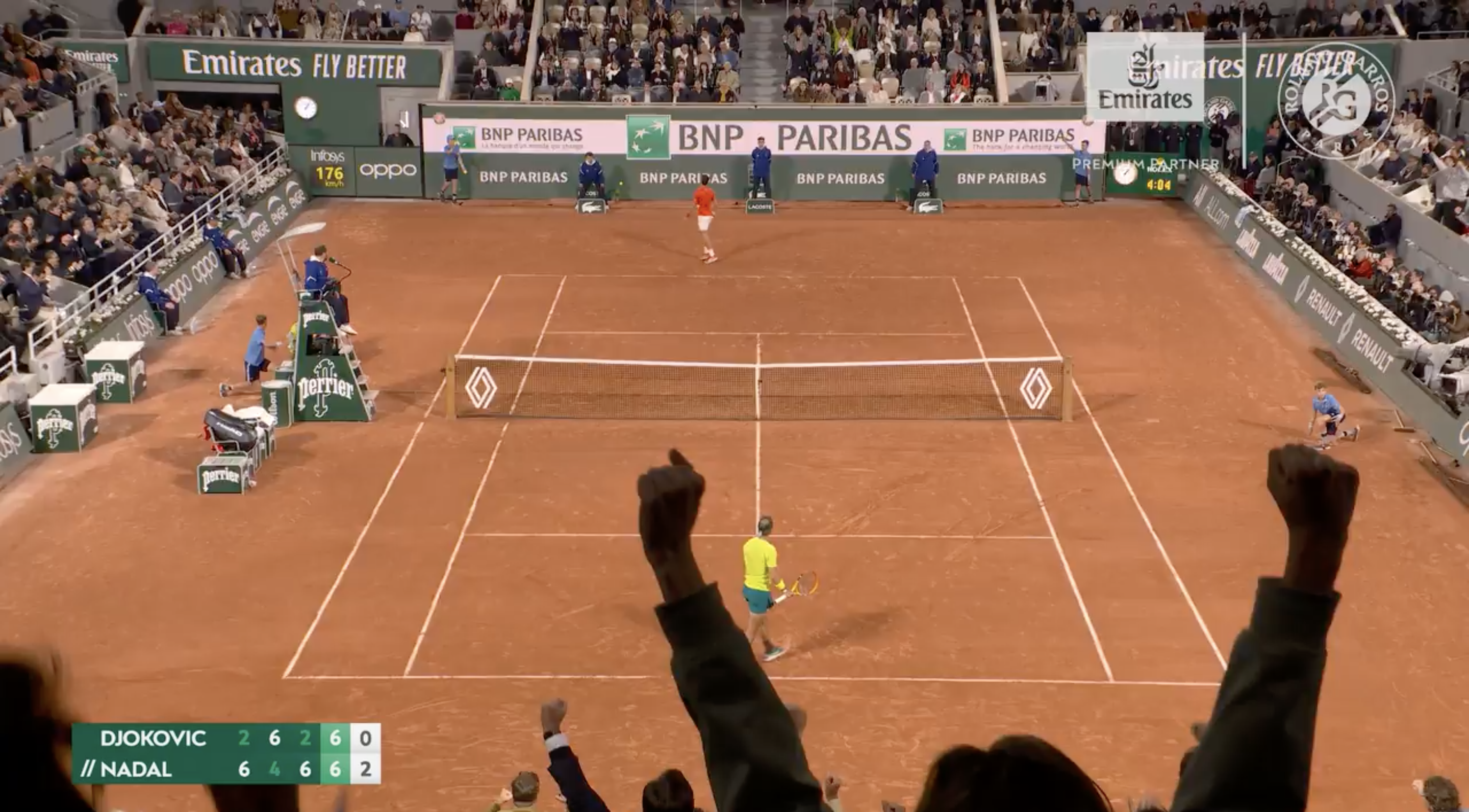 Nadal-Djokovic un match de légende à Roland-Garros